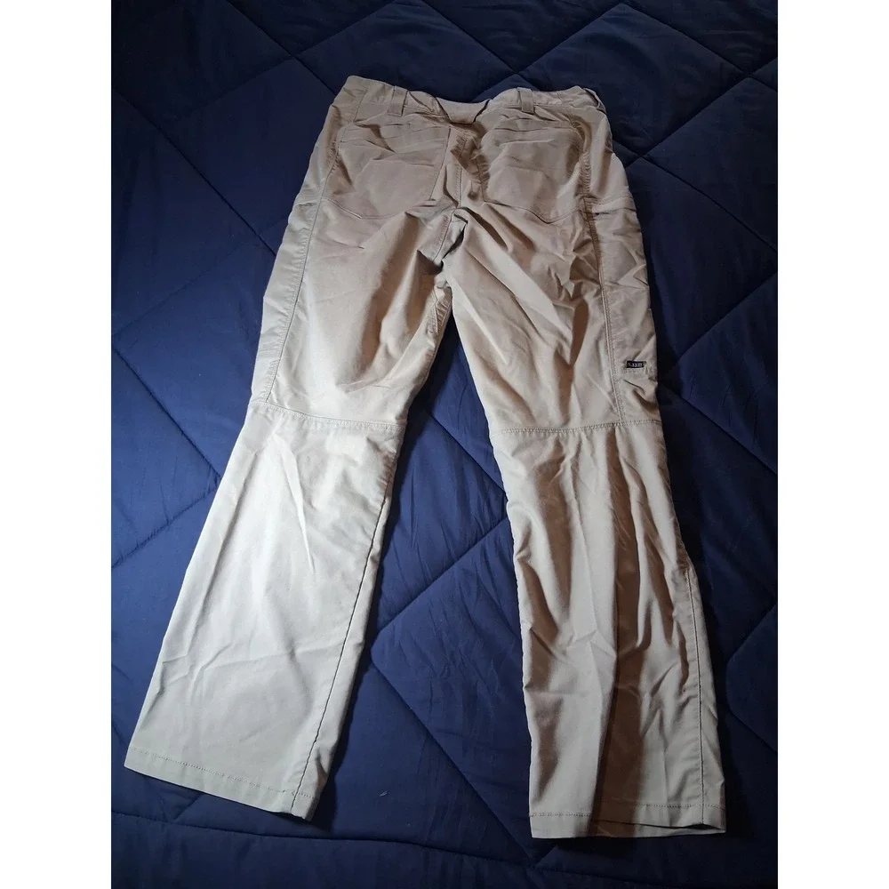 5.11 Tactical Apex Men Khaki Tan Cargo Pants Multi-Pocket Work Hiking 33x30